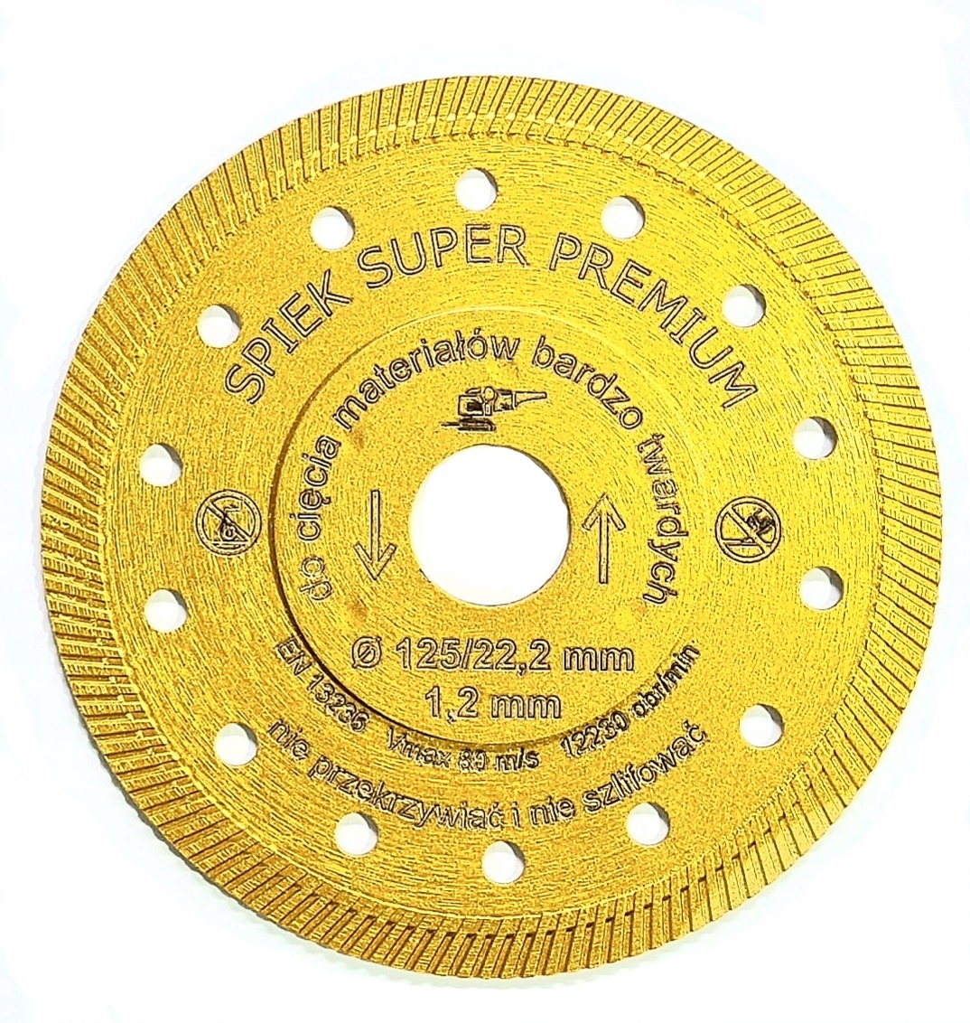 

Tarcza Diametnowa Do Gresu Spieku Premium 125MM