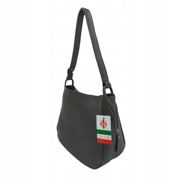 Úžasná Klasická Taška Z Italské Přírodní Kůže Krásný Grafit, Velikost A4