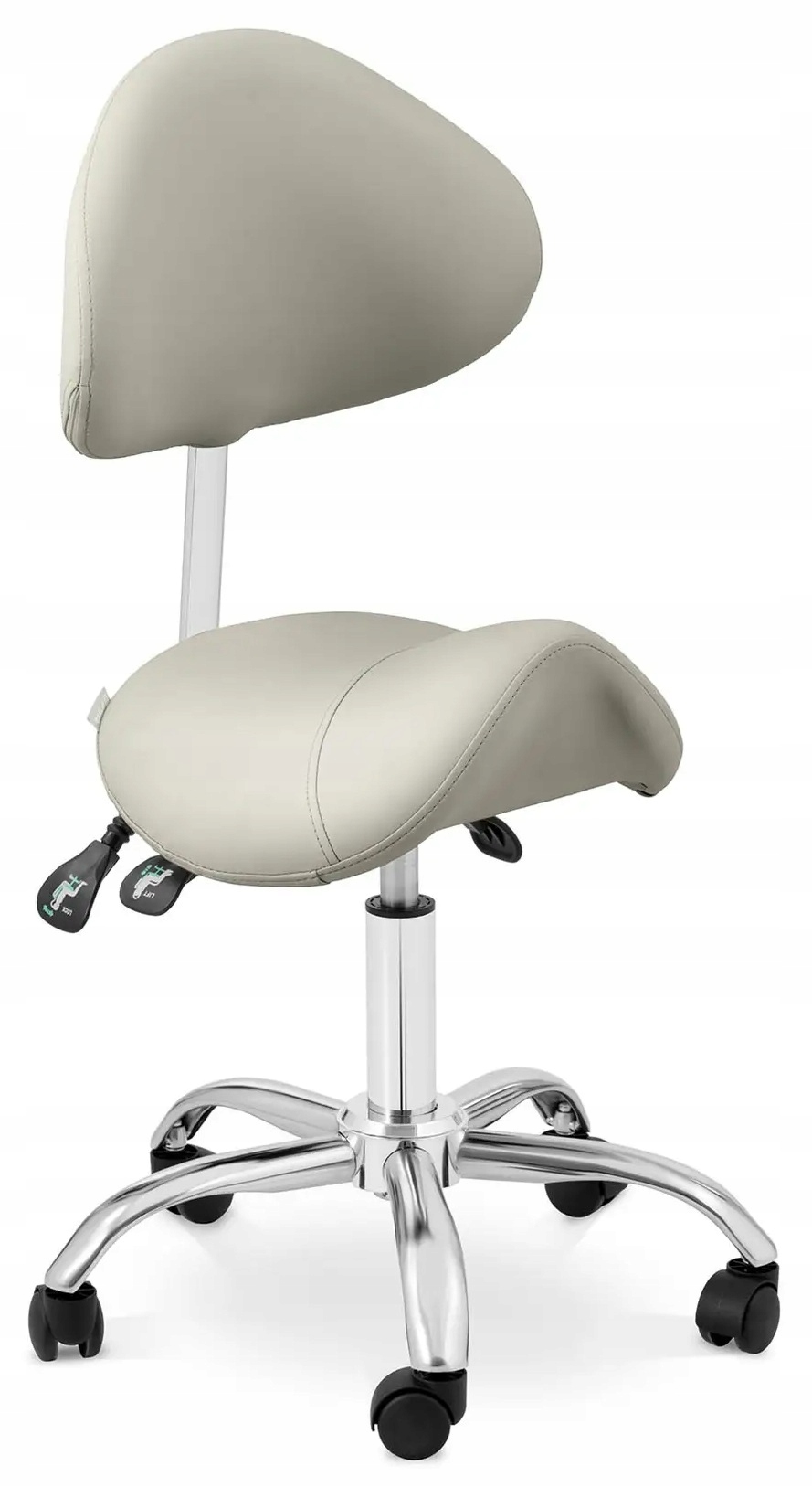 Sedlová židle s nastavitelnou výškou 51-65 cm 150 kg Physa Mannheim Gray