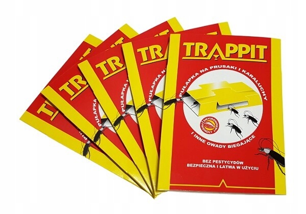 

5x Trappit Lep Pułapka Na Karaluchy Prusaki Rybiki
