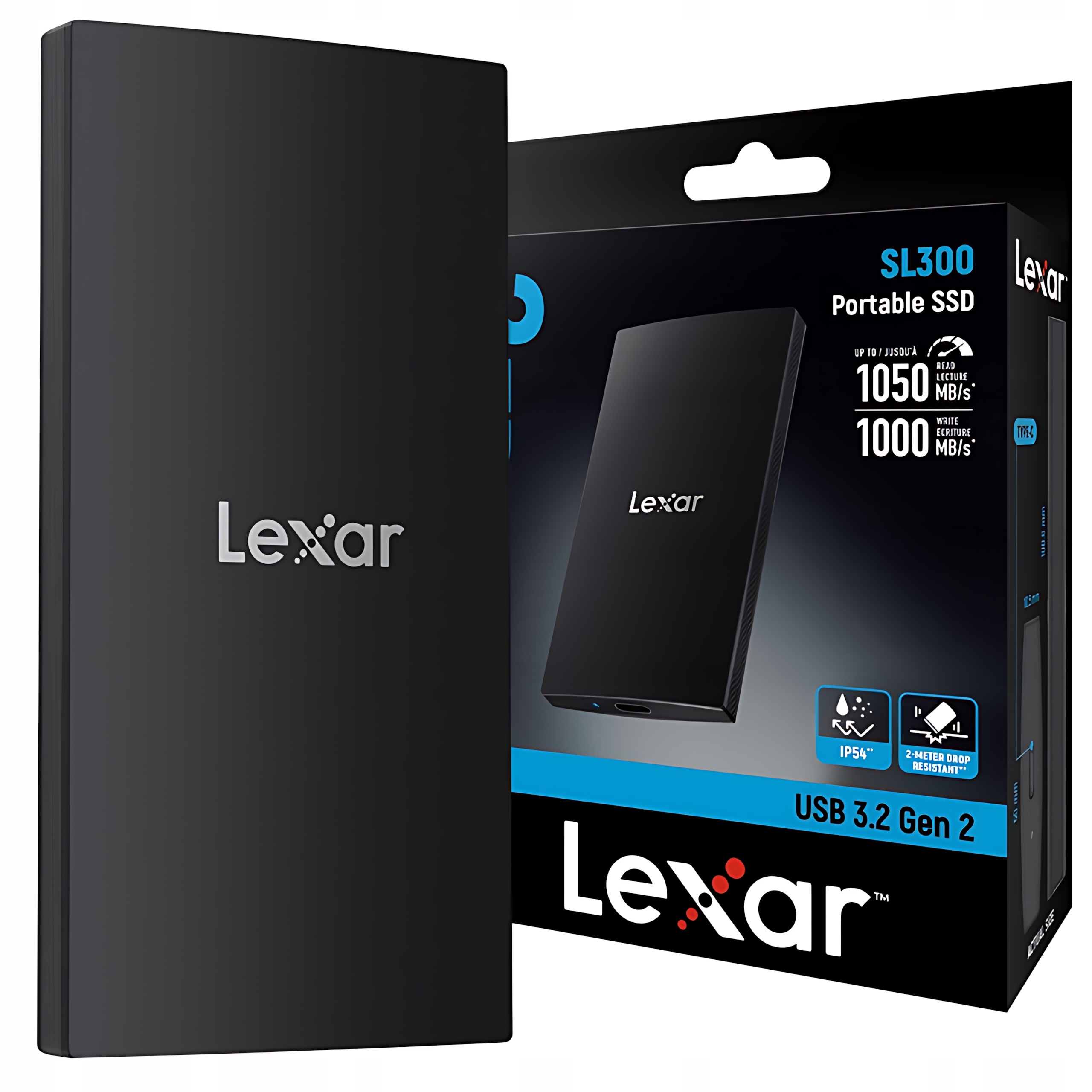 Lexar SL300 Přenosný Externí Ssd Disk 2TB USB3.2 1050/1000MB/s