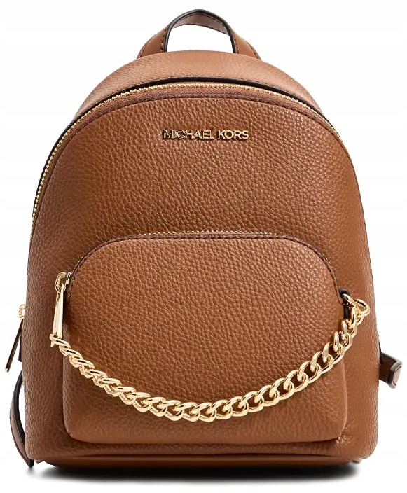 Michael Kors plecak damski brązowy mały miejski wizytowy