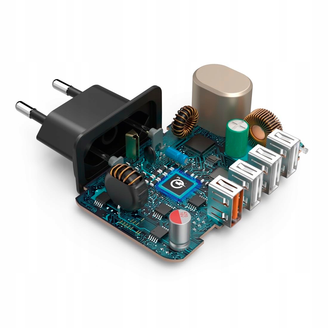 HAMA Ładowarka USB 4-Porty 33W Szybkie Ładowanie Qualcomm Quick Charge 3.0 — miniatura 7