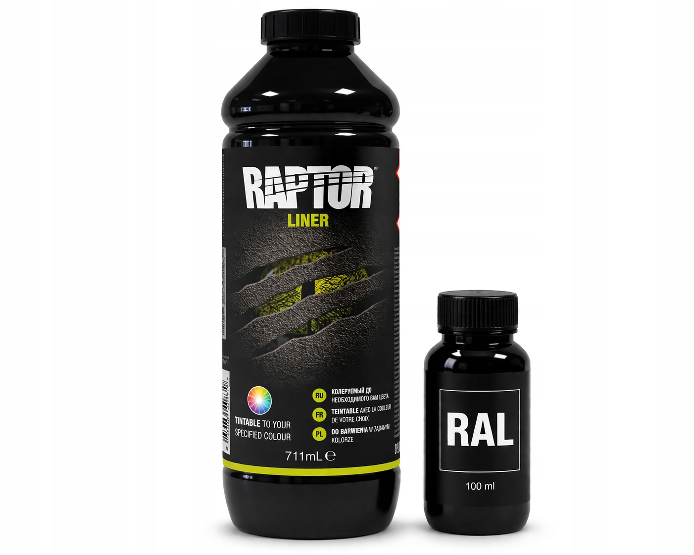U-pol Raptor RTL/S1 1L 100ml Ral do barwienia ochrona karoserii podwozia