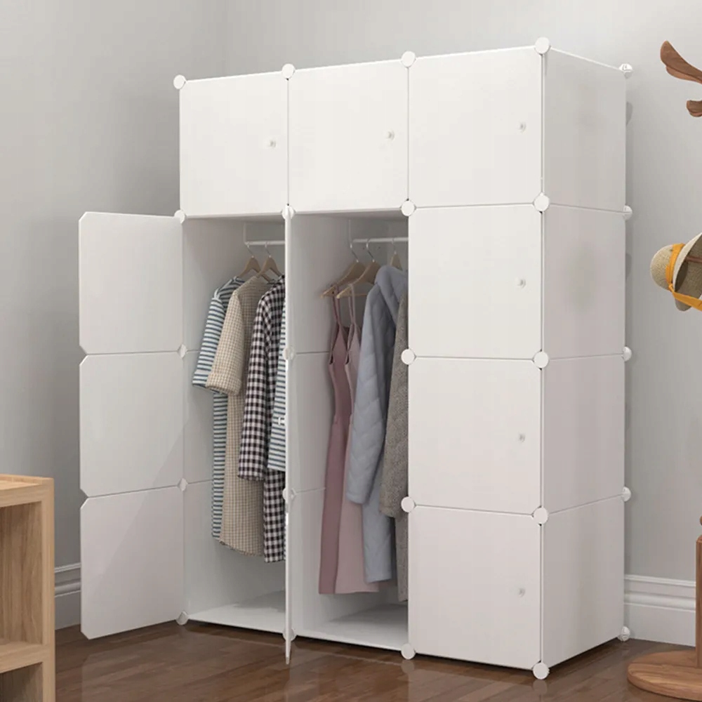 SZAFA MODUŁOWA GARDEROBA SZAFKA REGAŁ PÓŁKA BIAŁA Kod producenta 5907804655526