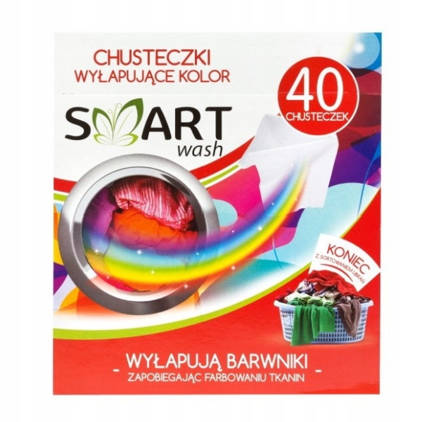 

Chusteczki do prania przeciw farbowaniu Smart 40