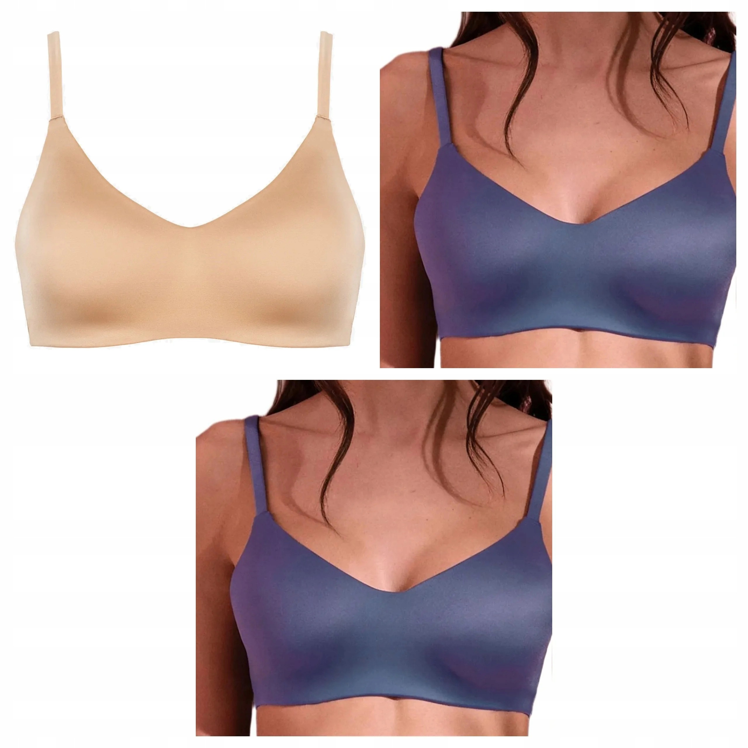 3 ks Podprsenka Lormar Active Ultrashine 2x jeans hnědá XL