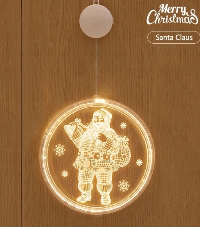 LAMPKA WISZĄCA LED ŚWIĘTA BOŻE NARODZENIE MIKOŁAJ