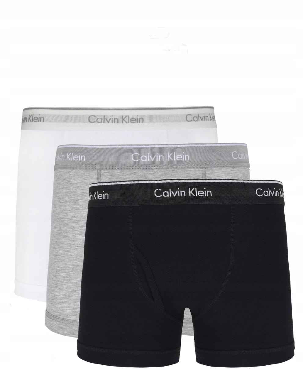 Calvin Klein Classic Spodní Prádlo Boxerky (3 Páry) černé/šedé/bílé r.XL