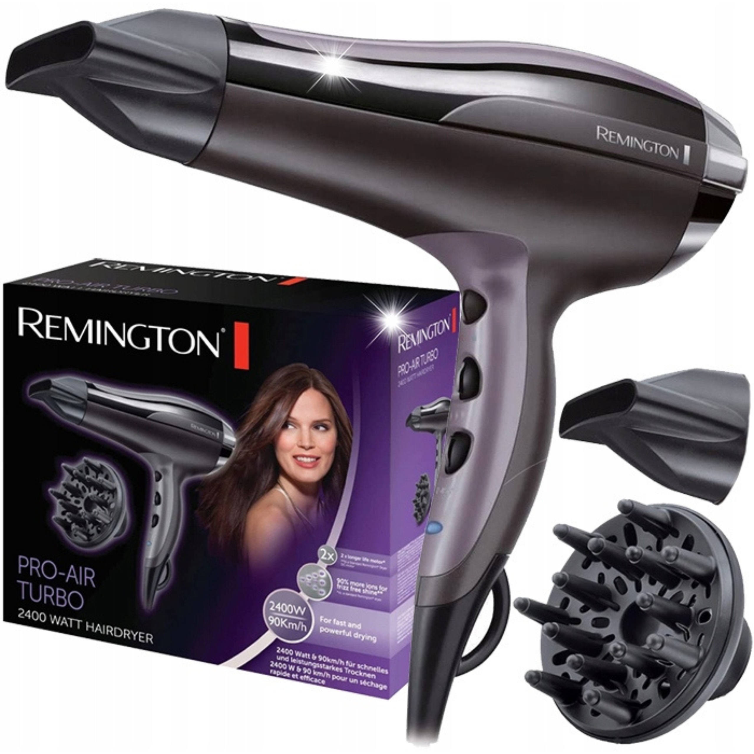 Profesjonalna Suszarka Do Suszenia Włosów Remington Turbo Z Jonizacją