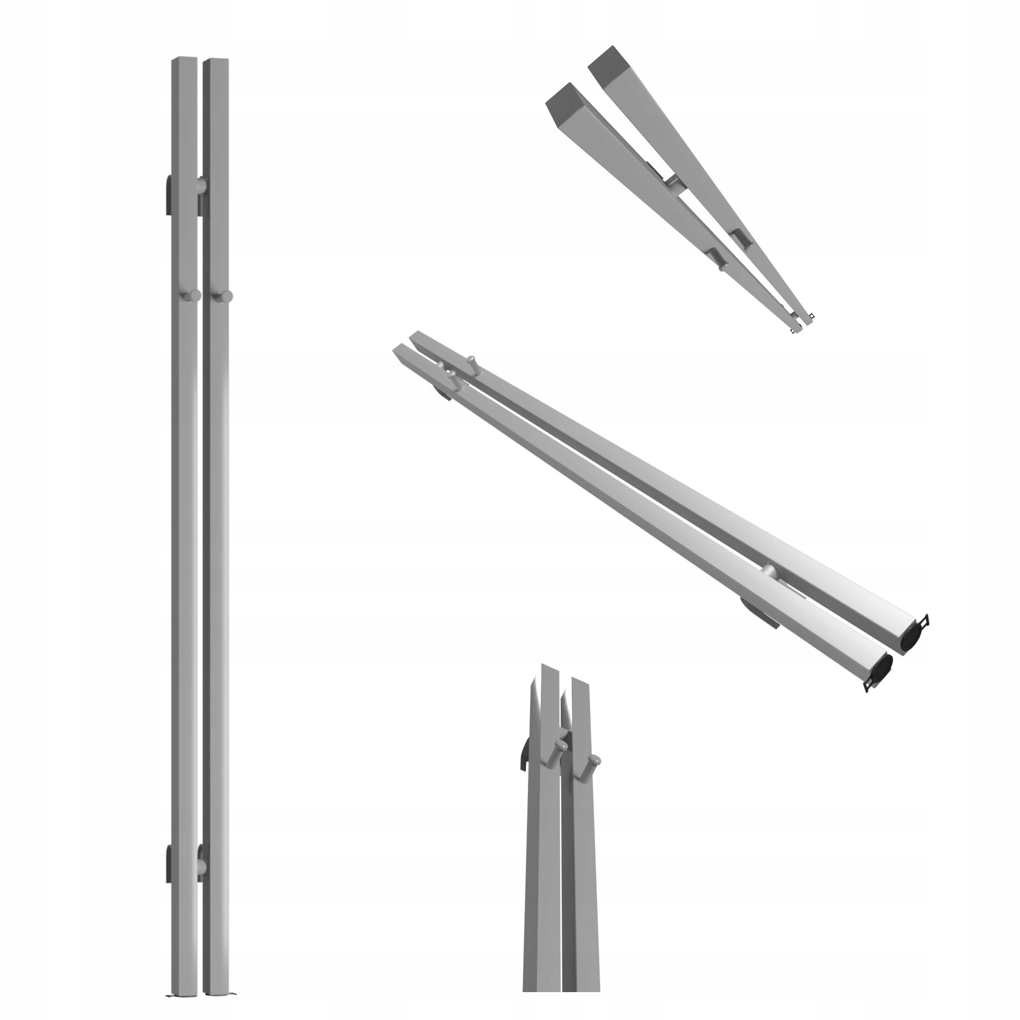 Dekorativní radiátor Bigben Hook 160x8 šedý lesk