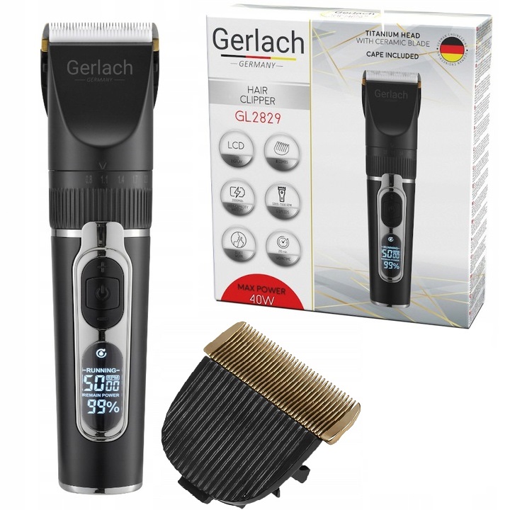 

Maszynka Do Włosów Strzyżenia Gerlach Bezprzewodow