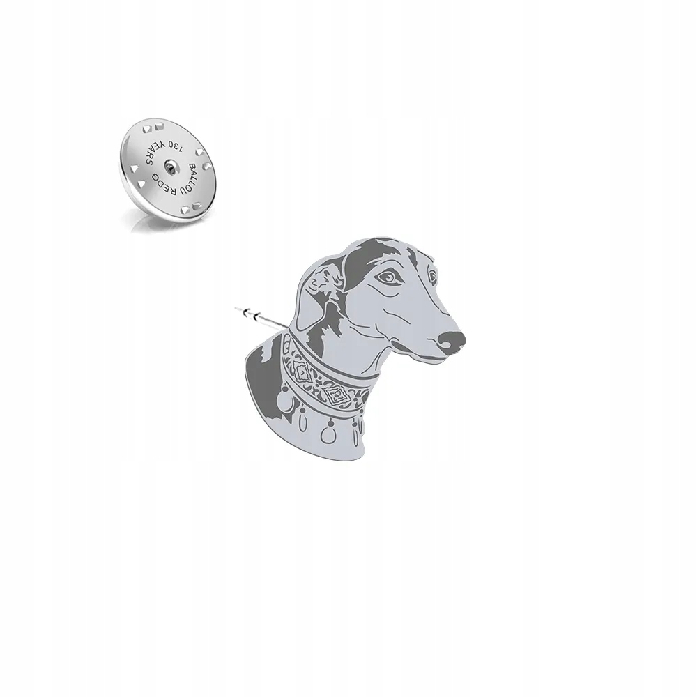 Odznak Stříbrná s pejskem Polish Greyhound 925 Šperky Dedikace Bonus