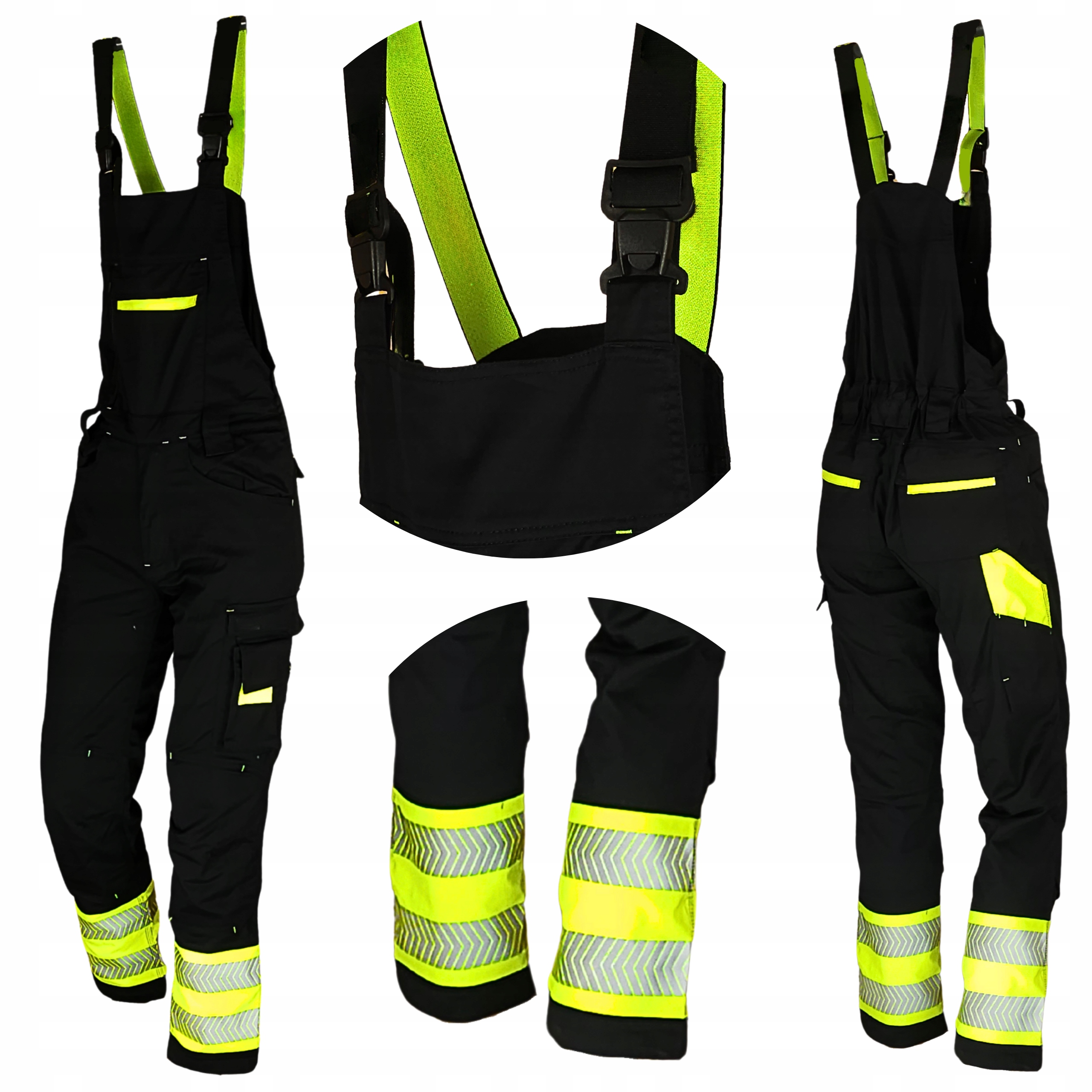 Ochranná pracovní kalhoty Bozp Elastické Stretch Neon Reflexní