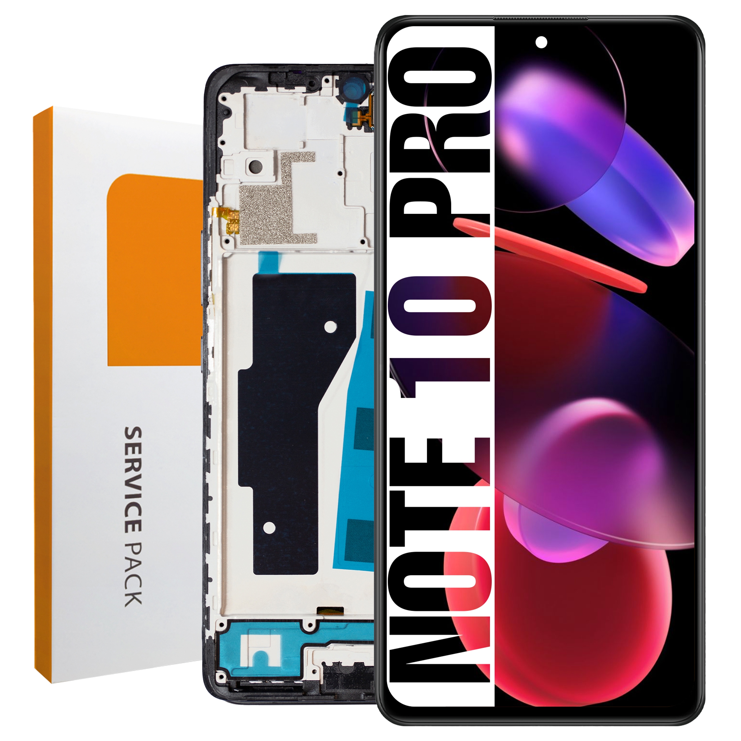 M2101K6G LCD pre Redmi Note 10 Pro Service Pack Rámček Matrica Originál Zila