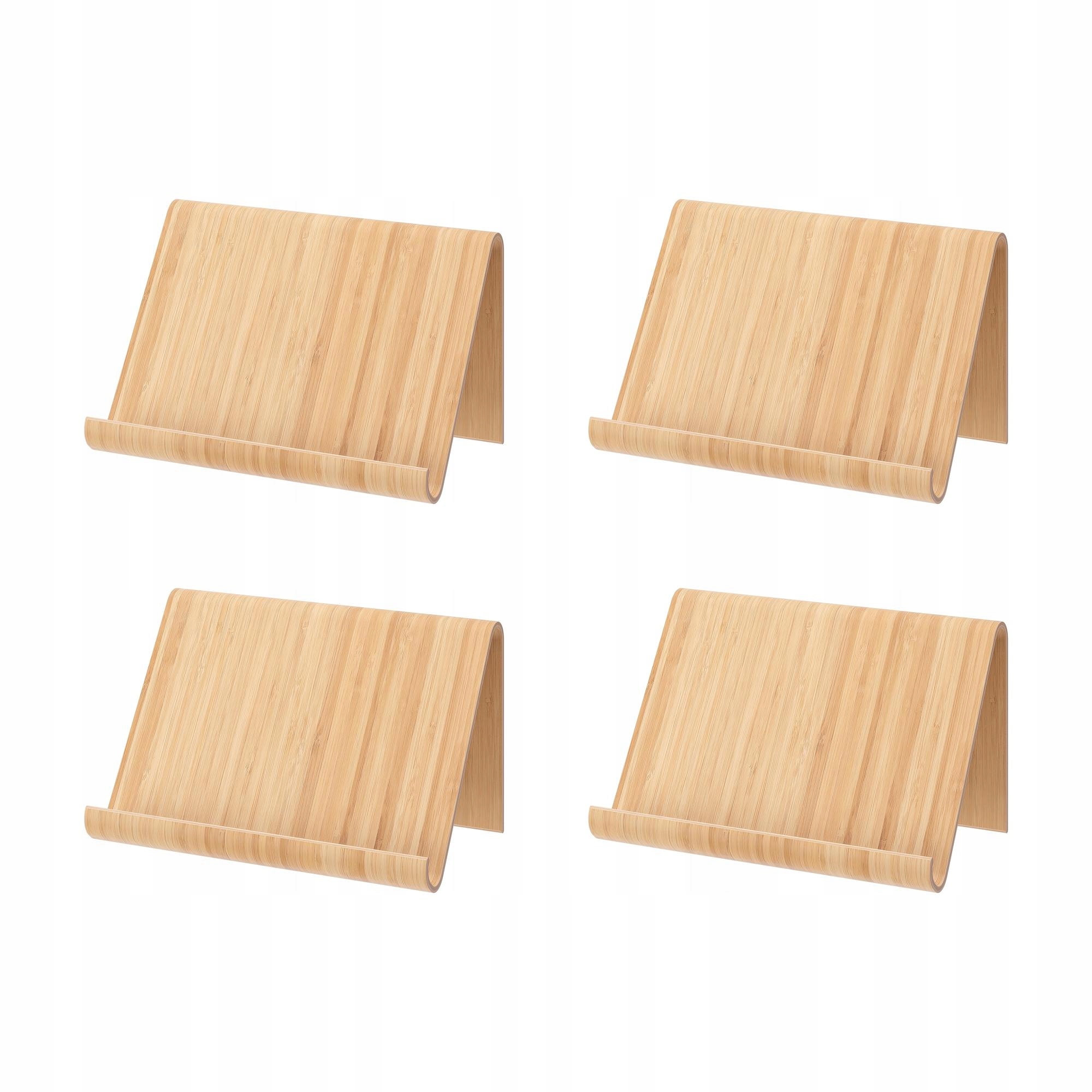 4 ks Podstavec na tablet bambusový 26x17 cm Vivalla