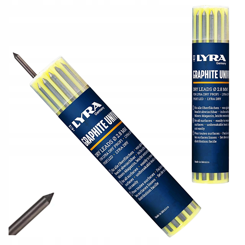 

Wkłady Do Ołówka Rysiki Profi Dry Grafit 2B Lyra