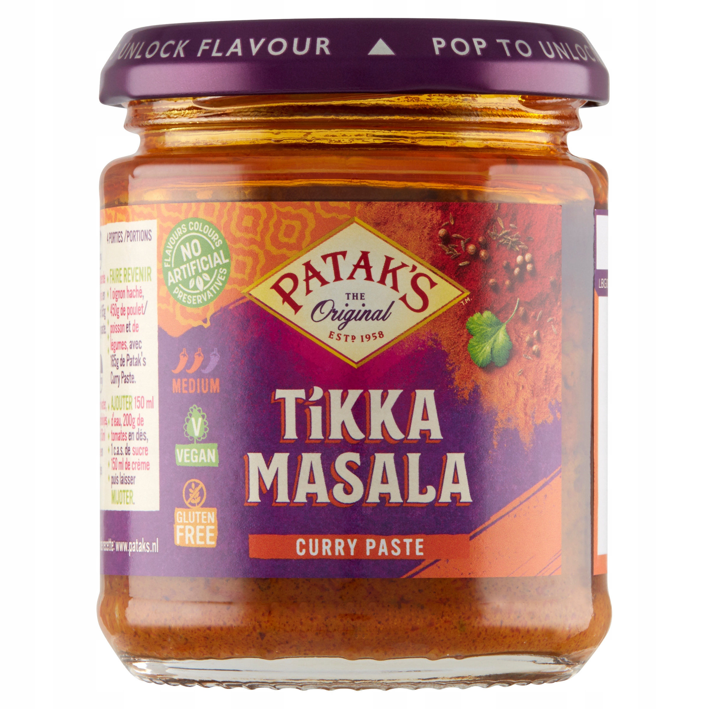 

Patak's Średnio-ostra pasta tikka masala 165g
