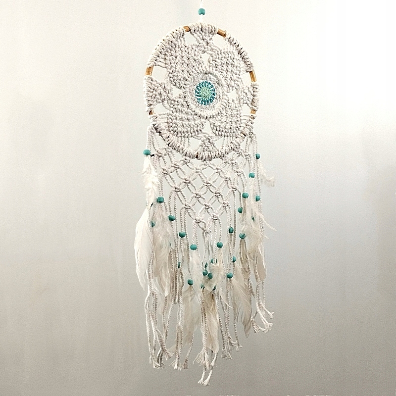 

Łapacz snów duży zawieszka szczęścia makrama