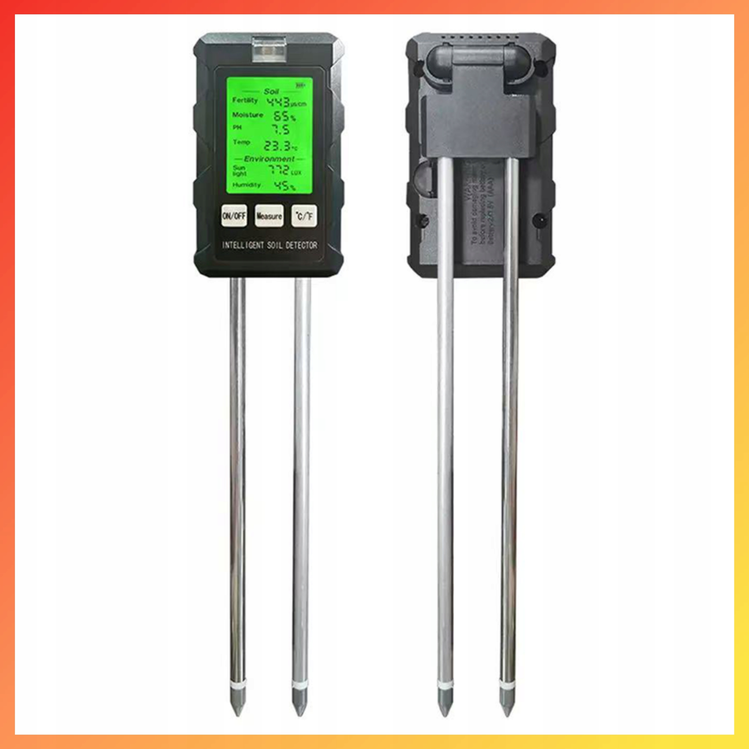 Tester Substrátu Úrodnosti Ph Vlhkosti Kyselinoměr Půdy 6V1 Přesný