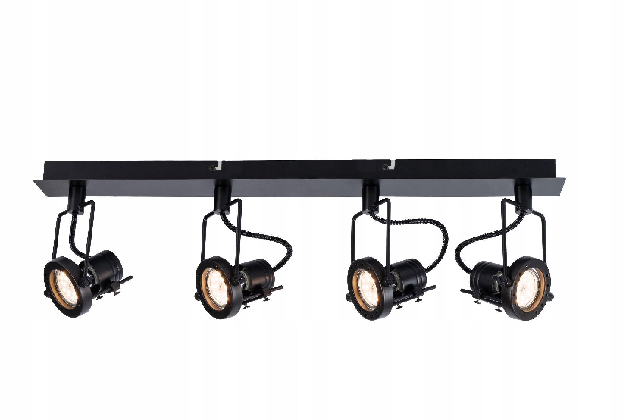 Lampa lišta černá Fiji kov 4 žárovky