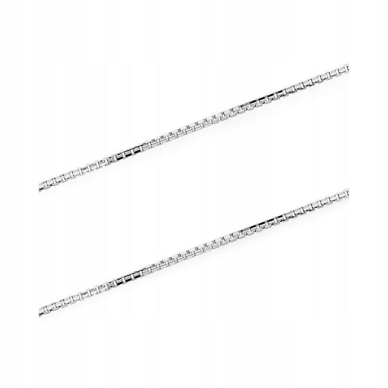 Dámský řetízek s kostkovou vazbou ze stříbra, ideální pro přívěsek pro ni r40