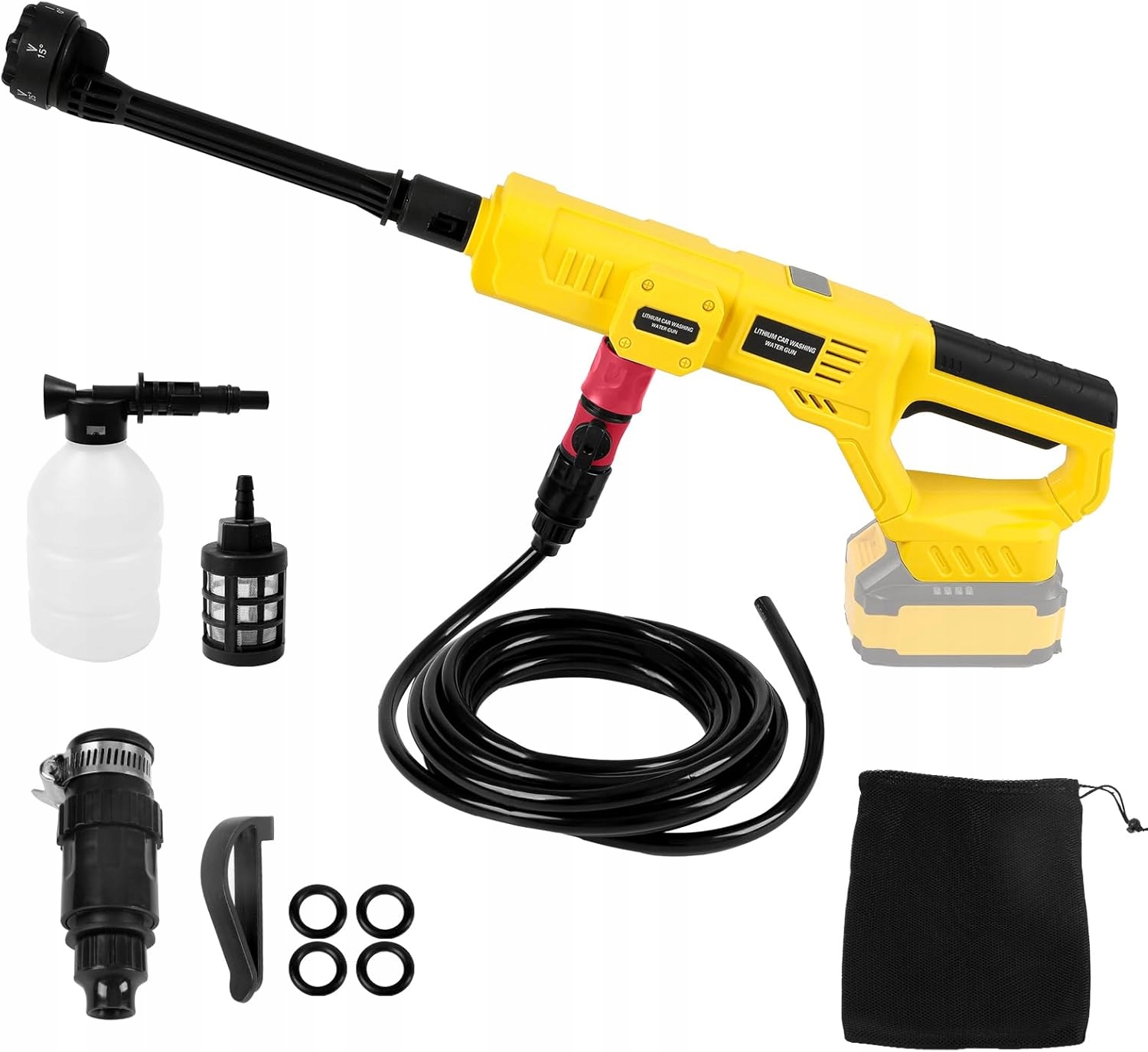 Akumulátorová Tlaková Myčka 1000 Psi Tryska 6V1