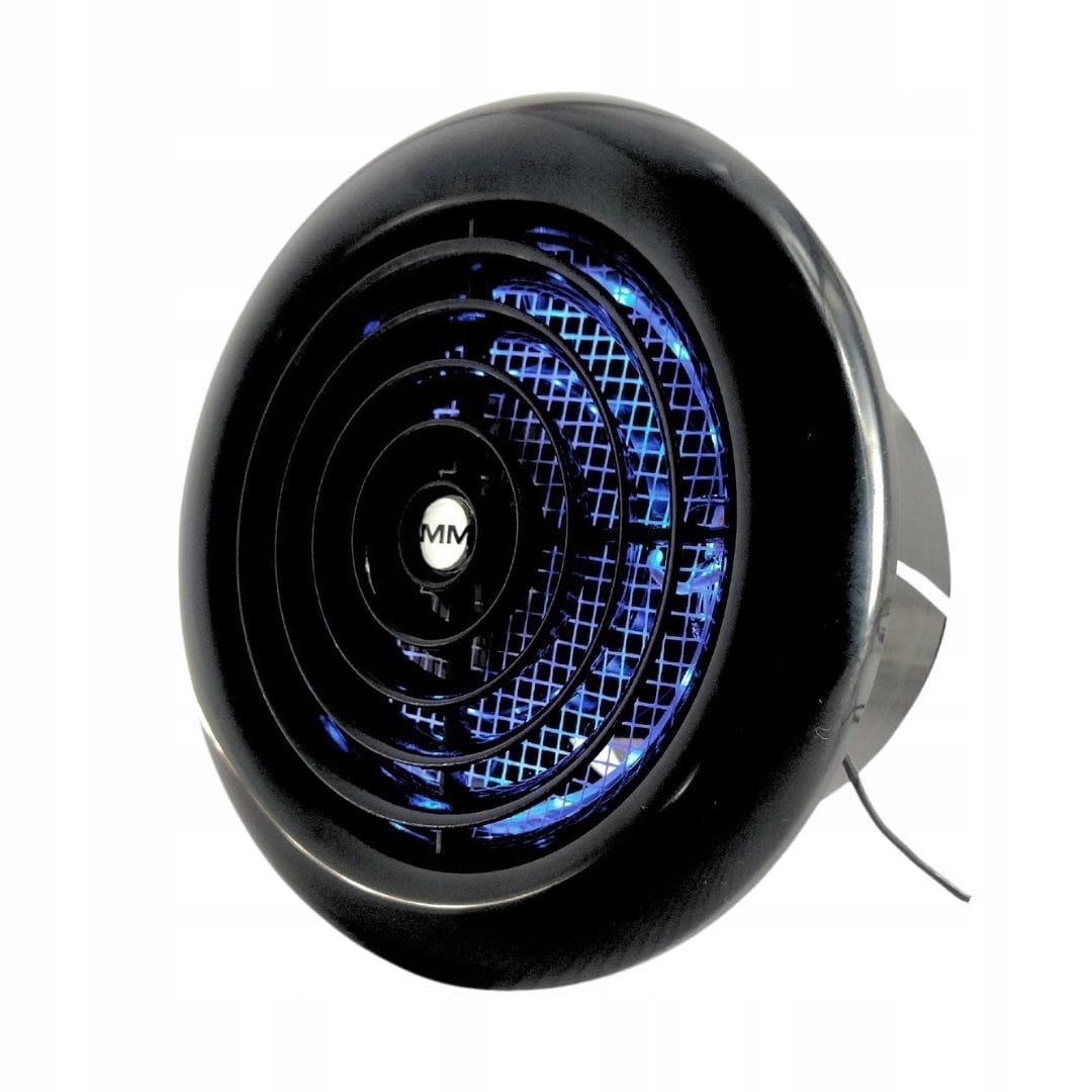 Stropní ventilátor s Led osvětlením Blue Mmr 100 Černý kulatý