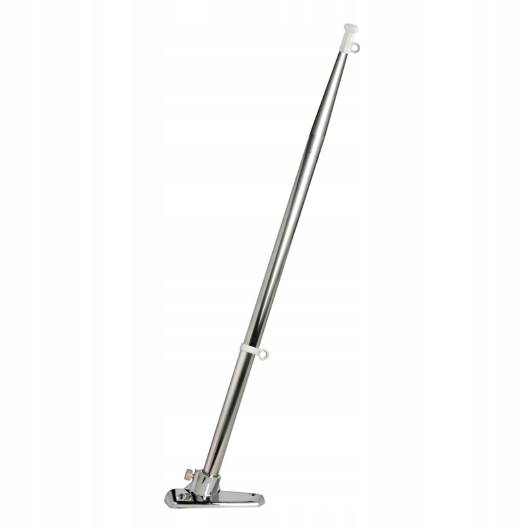 Flagsztok Maszt Na Flagę Banderę 40CM 14mm Z Podstawą Chromowaną