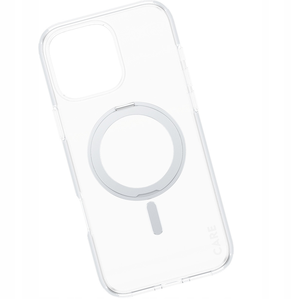 PANZERGLASS Feature Case Transparent w. Silver Kickstand & MagSafe iPhone 16 Pro Max — 6