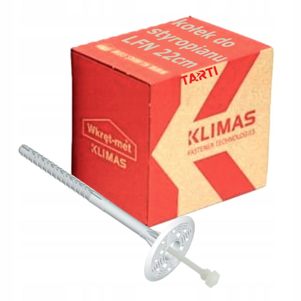KOŁKI DYBLE DO STYROPIANU DŁUGA STREFA LFN 22CM