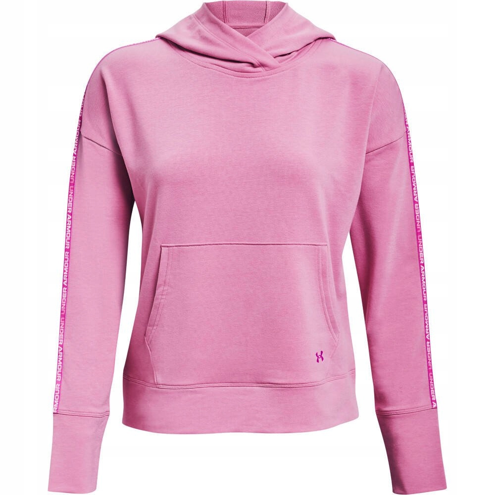 mikina s kapucí Under Armour Rival Terry Taped Hoodie Růžová vel. L