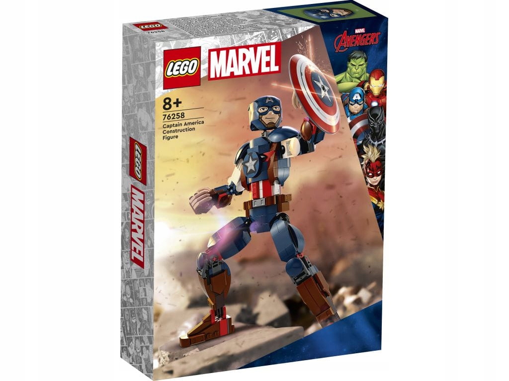 Lego 76258 Heroes Figurka Kapitána Ameriky k sestavení