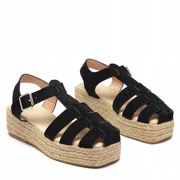 

Czarne Damskie Sandały Na Platformie Keniso 41