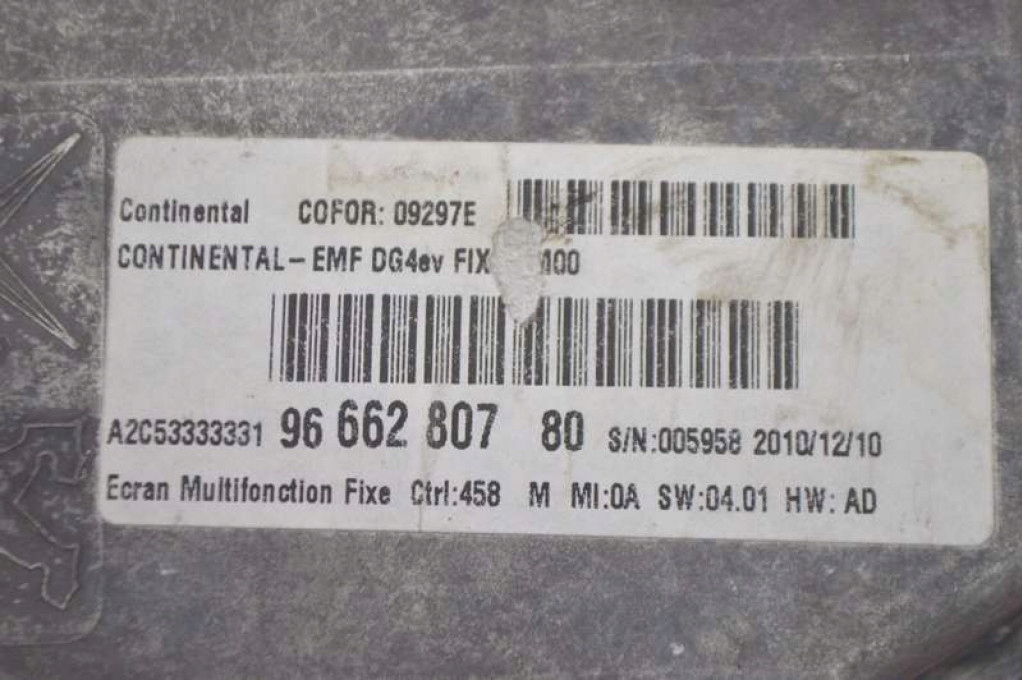 Schermo 9666280780 PEUGEOT 508 1 e 10-14