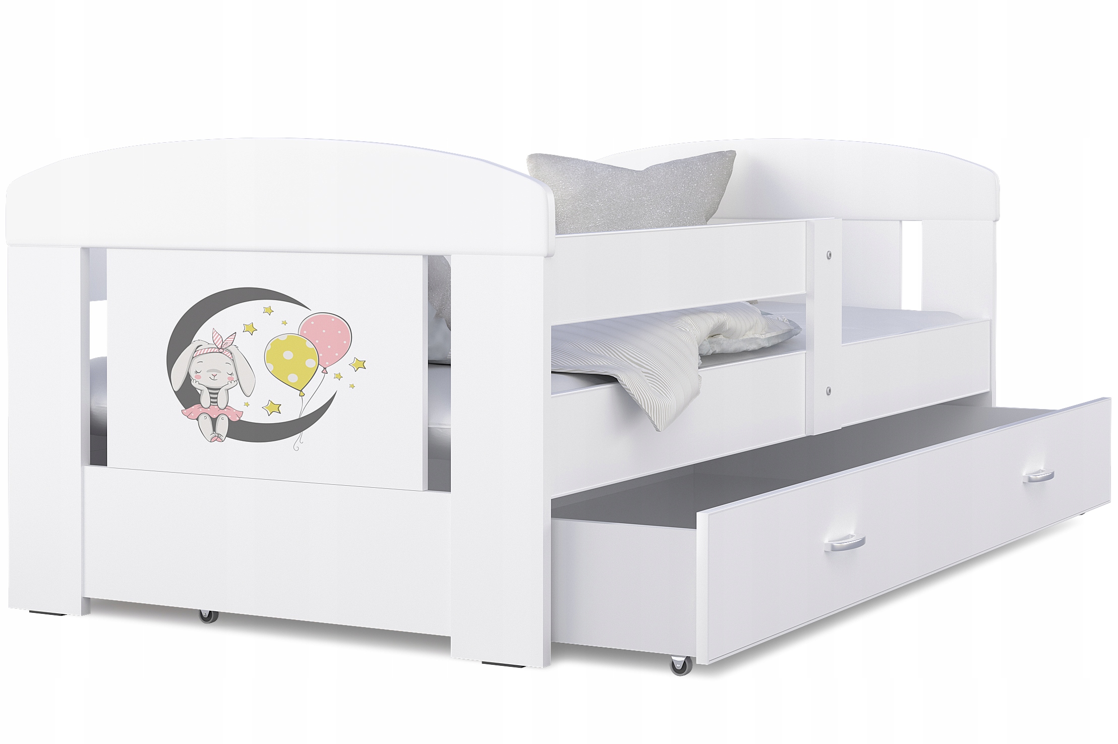 Łóżko dziecięce 140x80 szuflada materac Filip