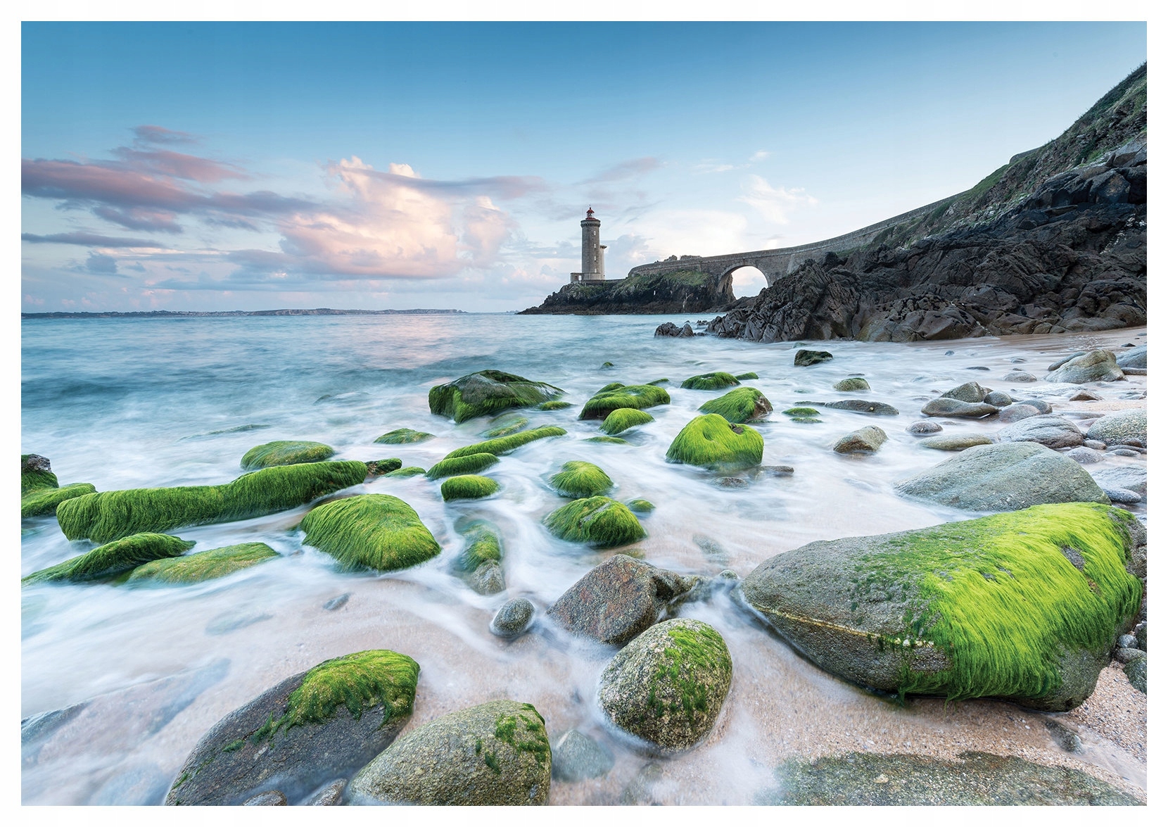 Fototapeta Maják západ slunce vlny 368x254 krajina příroda lepidlo
