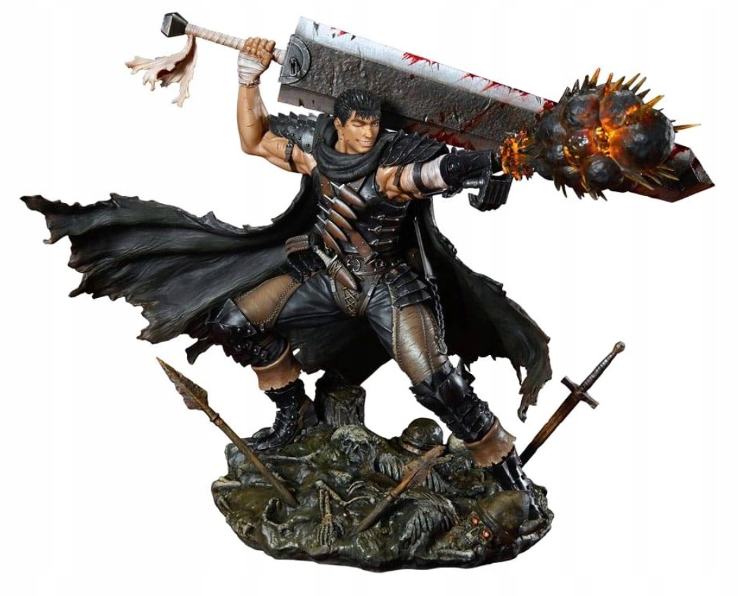 Berserk Pvc Soška 1/7 Guts Black Swordsman Ver. 26 cm Figurka Medicom