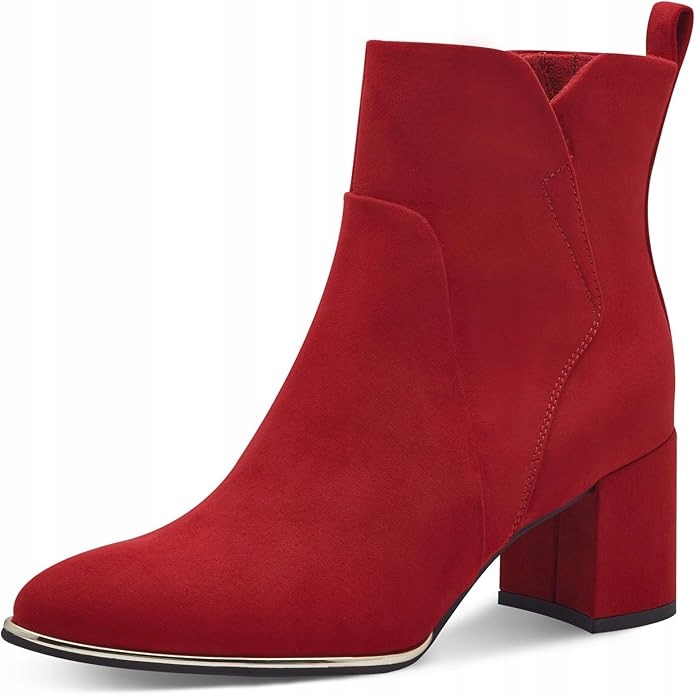 Marco Tozzi Dámské Kotníkové Boty Červené Na Zip 39 6DA
