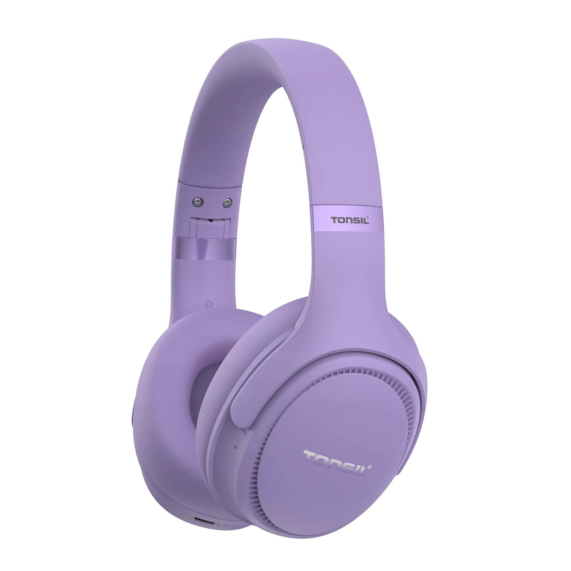 Bezdrátová sluchátka Tonsil R35BT Pro Anc Fialová Náušní Bluetooth
