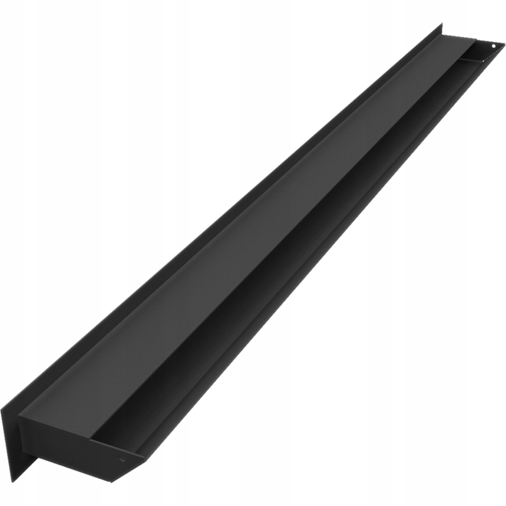 Ventilační Mřížka Krbová Kratki Luft 6x100 cm Černá Slim Výstupní