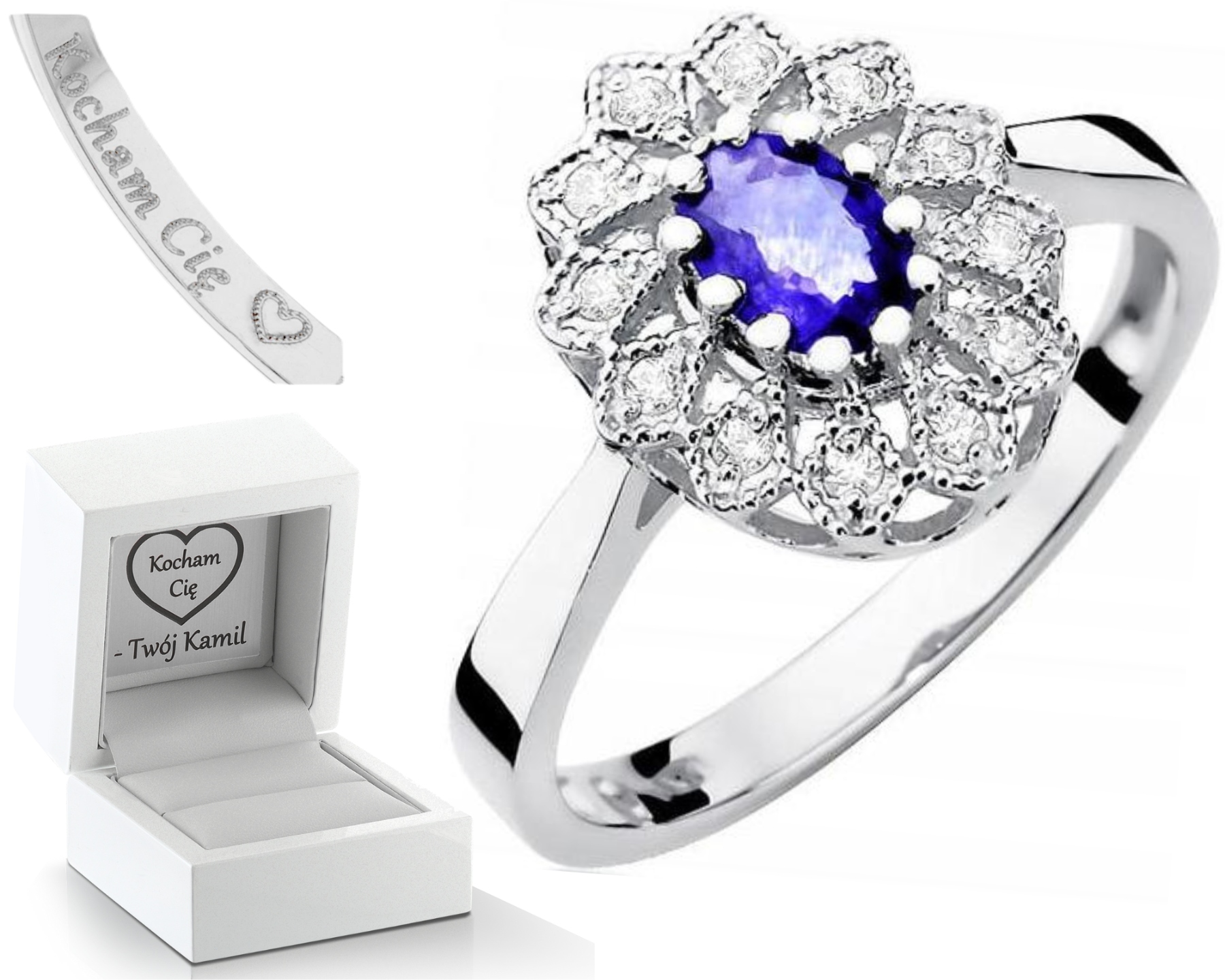 Prstýnek Bílé Zlato S Brilianty 0,10 Ct