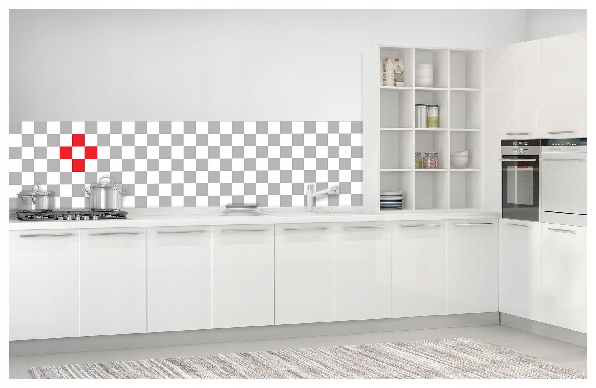 Fototapeta Červený kříž pomoc minimalismus moderní design 250x60 lepidlo