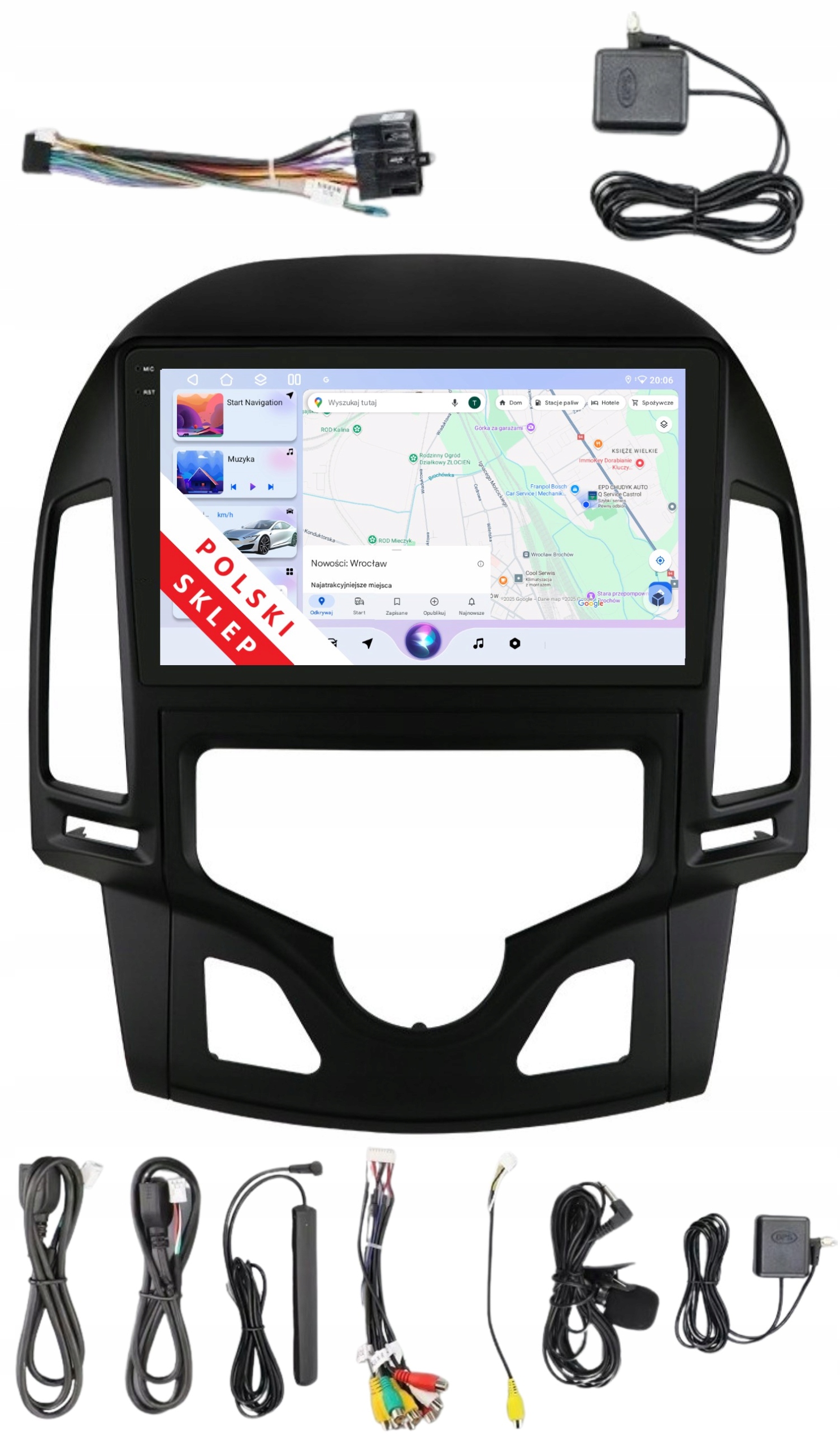 Rádio Android Navigácia 2DIN 9" Hyundai I30 6/128GB Carplay Dsp Lte