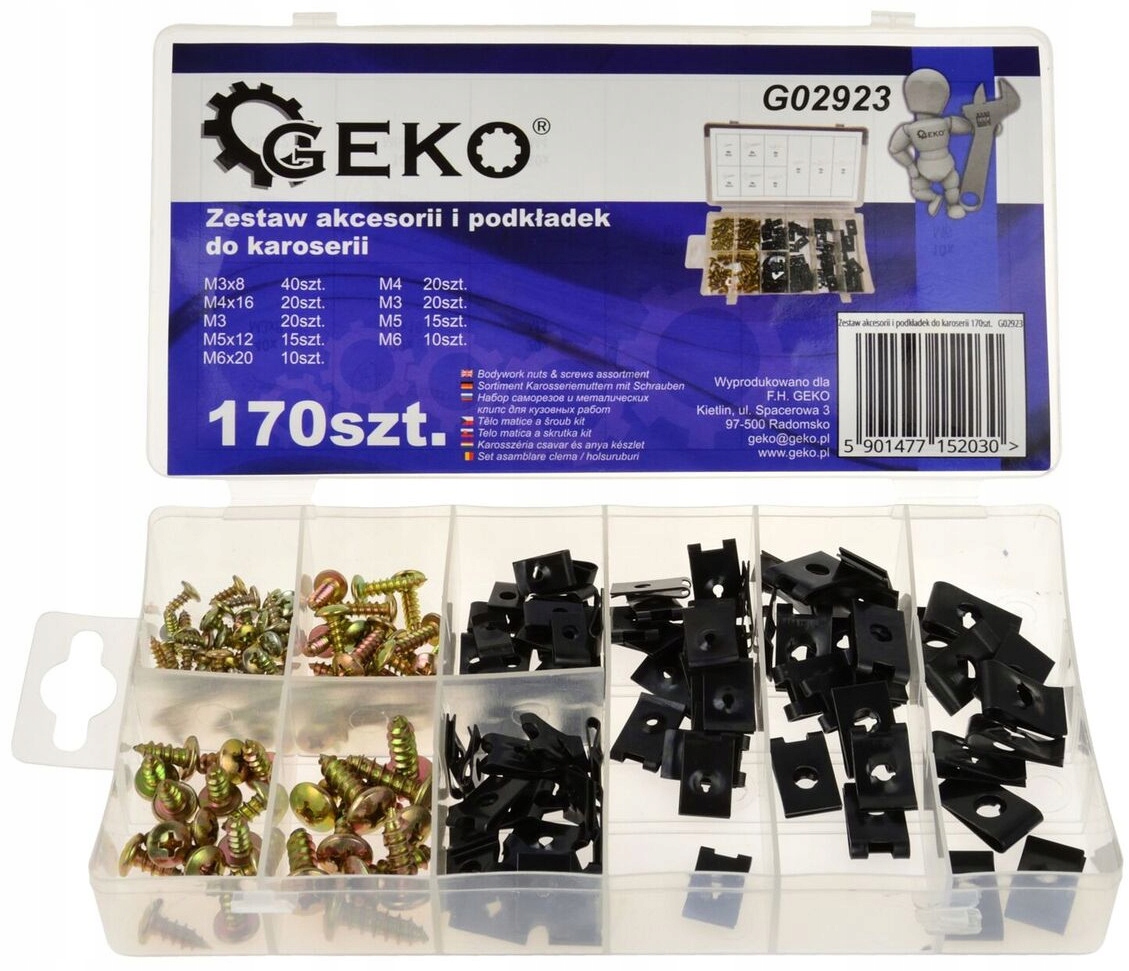 

Spinka Blaszka Wkręt Osłona Silnika Nadkola 170szt