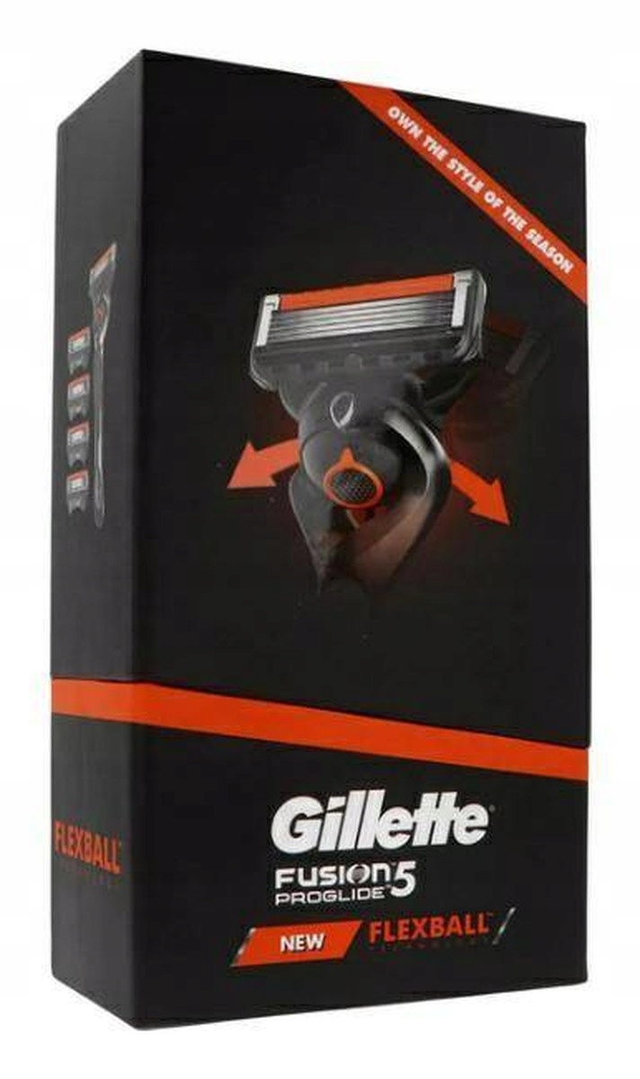 Gillette Fusion5 Proglide Flexball Maszynka do golenia 4 wymienne wkłady