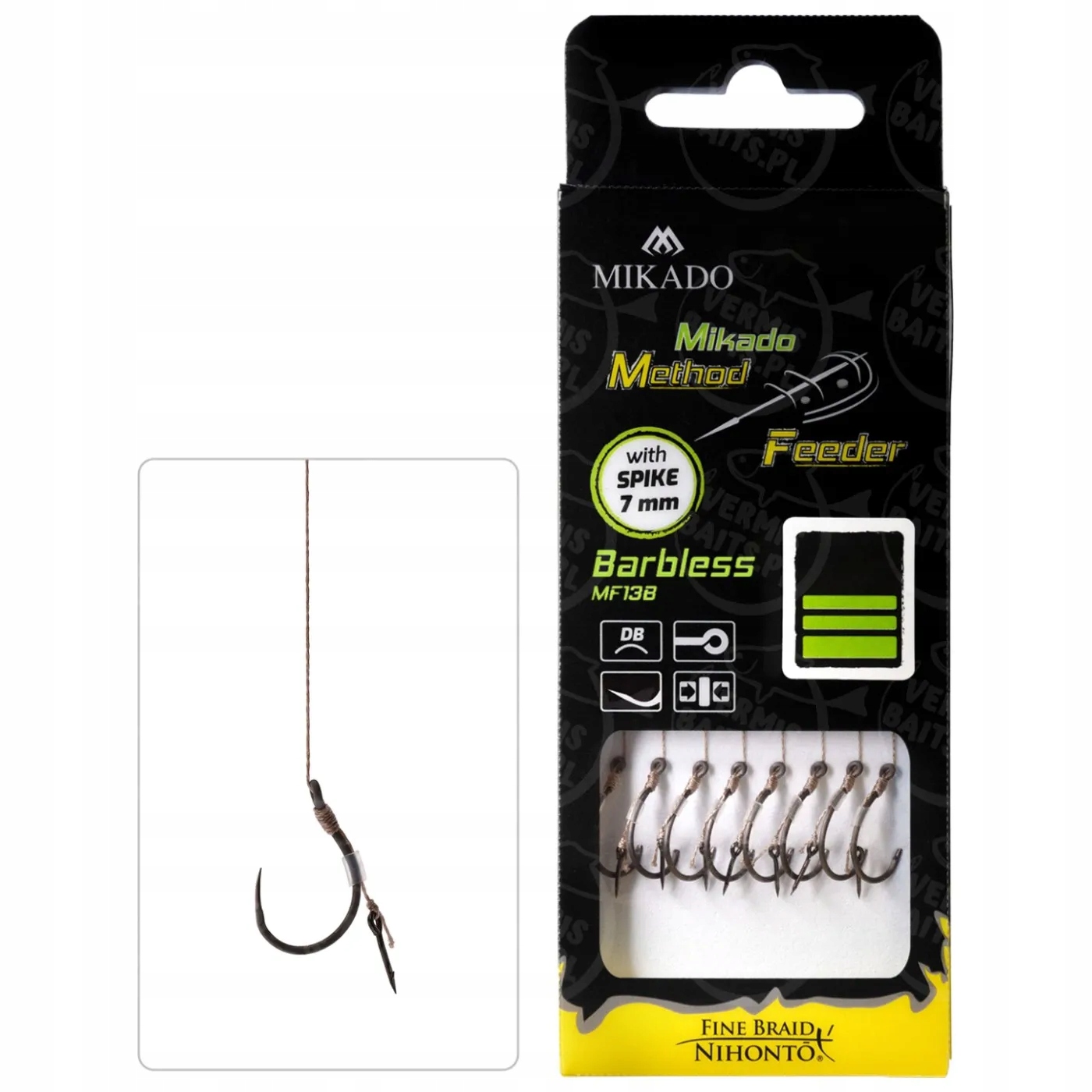 Przypony MF Mikado Method Feeder 10 Igła Plecionka
