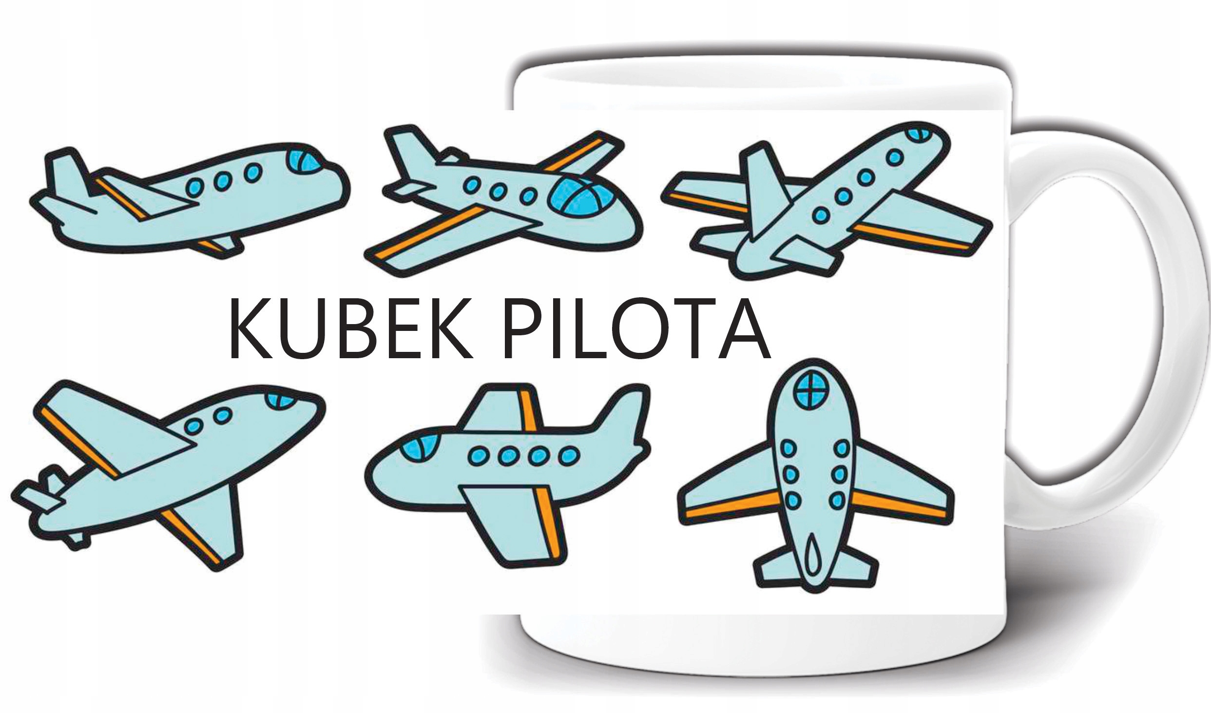 

Kubek Pilota Samolot Kubki D Dzieci +pudełko GW481