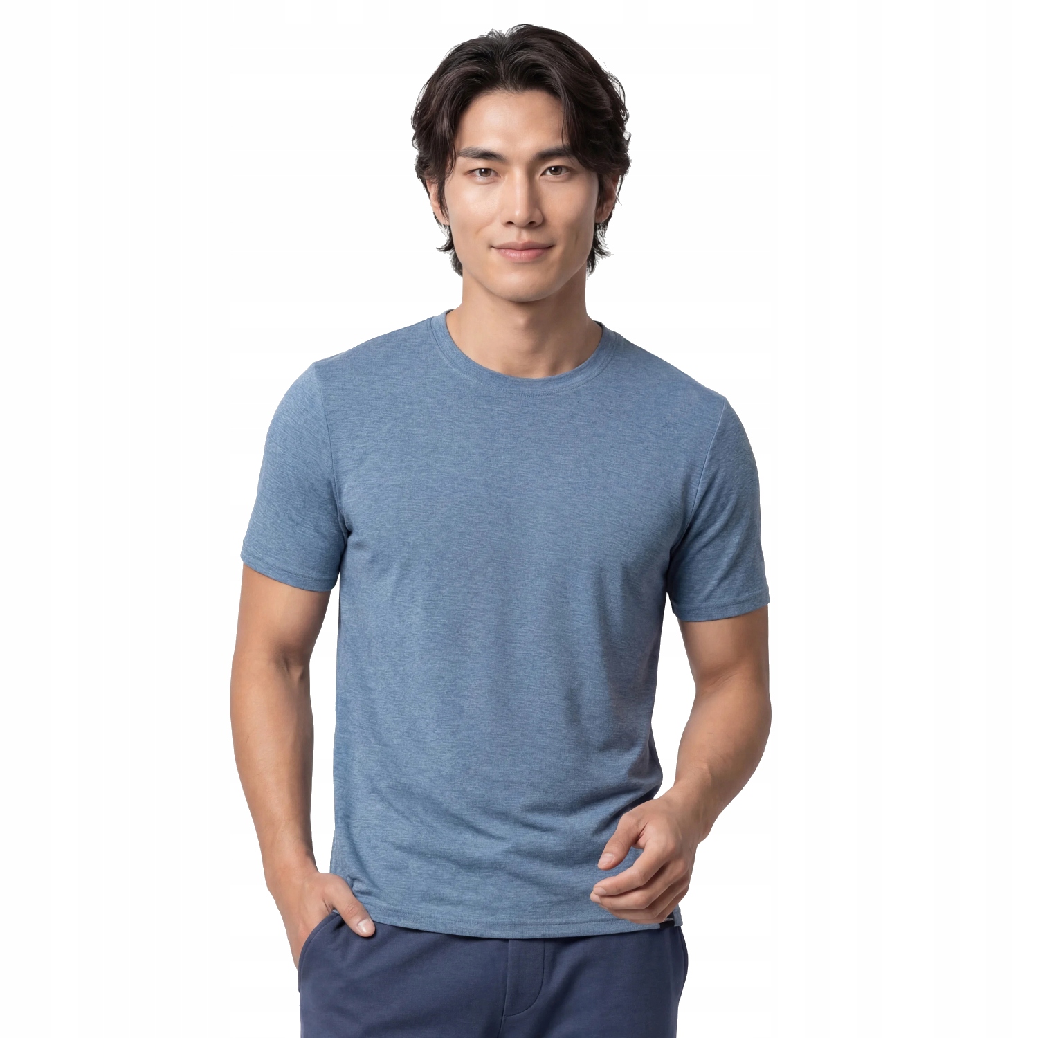 Skechers Go Dri All Day Tee [M] pánské tričko Polyester Modré