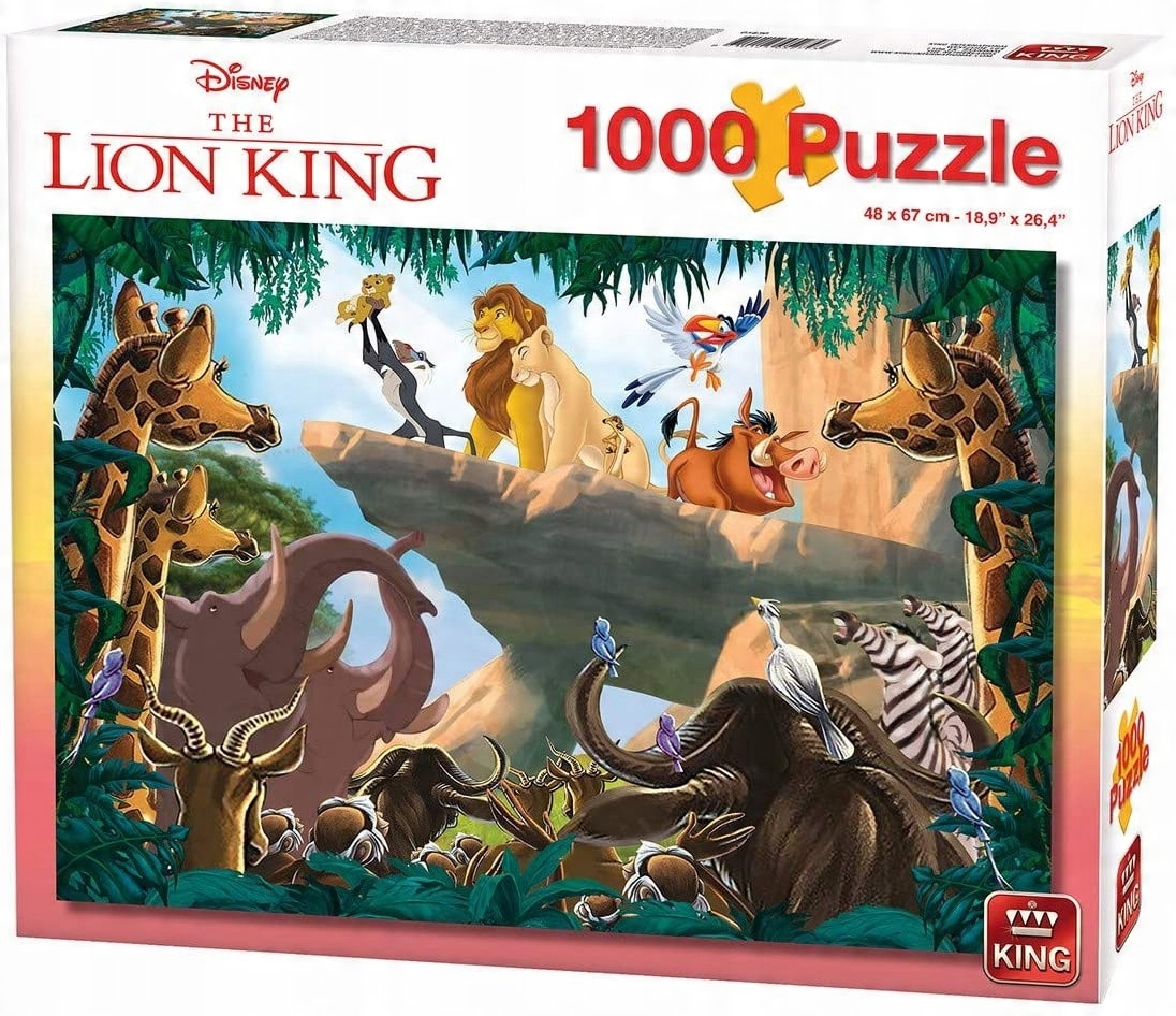 

King 55830 Disney Król Lew Simba Lion Rock Jigsaw
